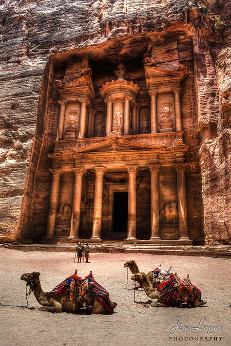 The Treasury at Petra  by Jim Lopes on 500px Petra Tattoo, Jordan City, City Of Petra, Rose City, Architecture Drawing Art, Dead Sea, Unesco World Heritage Site, Unesco World Heritage, Ancient Egyptian