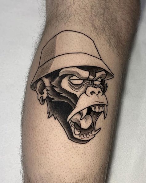 Explore the allure of monkey tattoos! Dive deep into designs, cultural significance, and trends. Make your ink not just a design but a story. Discover now! Monkey Tattoo Ideas, Shen Long Tattoo, Monkey Tattoo, Gorilla Tattoo, Monkey Tattoos, Fake Skin, Cool Tattoo Drawings, Koi Tattoo, 4 Tattoo