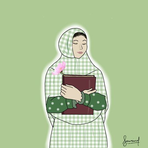 Dawoodi Bohra, Hijab Illustration, Pretty Henna, Autodesk Sketchbook, Pretty Henna Designs, Girl Illustration, Painted Clothes, Girls Illustration, Girls Characters