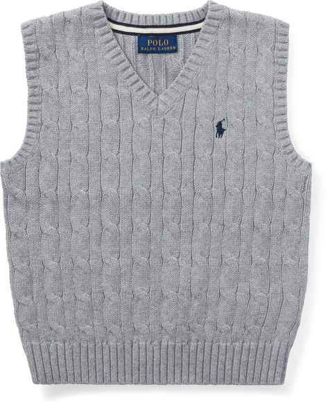 Cable-Knit Cotton Sweater Vest #embroidered#pony#cotton Polo Dress Women, Polo Ralph Lauren Vest, Ralph Lauren Vest, Dapper Men, Ralph Lauren Women, Ralph Lauren Sweater, Classic Dress, Polo Dress, Knit Cotton