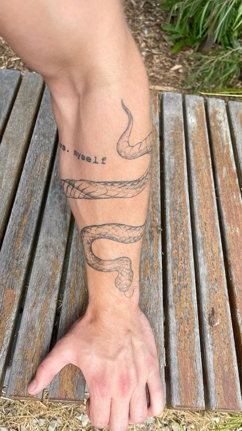 Guy Snake Tattoo, Rainbow Serpent Tattoo, Wraparound Snake Tattoo, Wrap Around Tattoo Men, Tattoo Ideas Male Forearm, Snake On Forearm Tattoo, Male Snake Tattoo, Wrap Around Forearm Tattoos Men, Snake Arm Tattoo For Men