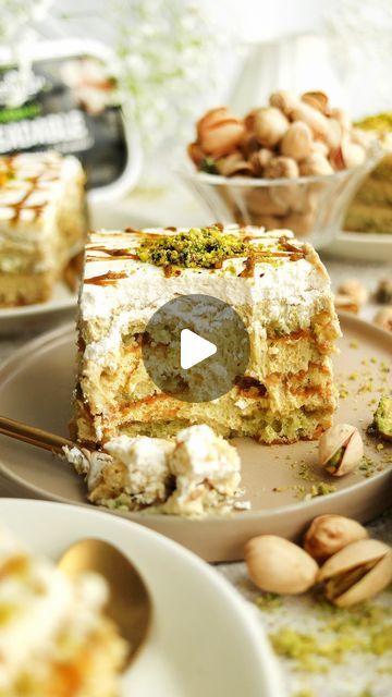 Holly Jade on Instagram: "PISTACHIO TIRAMISU💚 YAY or NAY? Who wants a slice? Follow @thelittleblogofvegan for the best vegan recipes!   (Ad) UNBELIEVABLY VEGAN Pistachio Tiramisu- Easy homemade pistachio ladyfingers dipped in coffee, layered with a pistachio mascarpone cream, topped with whipped cream & a pistachio butter! Made using @naturli Spreadable,  which helps create a silky smooth mascarpone cream & tastes delicious! Available in store + TESCO Online! Make sure to pick one up! No-Egg, No-Dairy + absolutely DELICIOUS!   💚 COMMENT ‘Pistachio Tiramisu’ and I’ll DM you the recipe link! Or just head to my site!   • Get the full recipe on my website: thelittleblogofvegan.com  Type ‘Pistachio Tiramisu’ in the search bar of my site!   #pistachio #tiramisu #pistachiotiramisu #vegantiramis Pistachio Mascarpone, Tiramisu Easy, Pistachio Tiramisu, Vegan Pistachio, Pistachio Butter, Mascarpone Cream, Lady Fingers, Yay Or Nay, Best Vegan Recipes