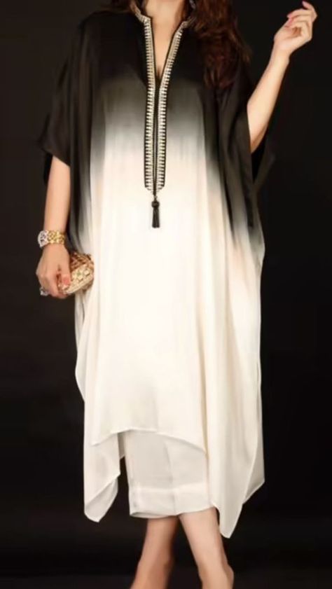 Kaftan Pattern Caftan Dress Style, Shoes Trending, Kaftan Designs, Style Guru, Pakistani Fancy Dresses, Eid Dresses, Dress Design Patterns, Beach Getaway, Kurta Designs Women