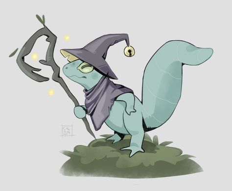 Just a little guy Gecko Lizardfolk, Gecko Character, Lizard Oc, Wizard Lizard, Lizard Character, Lizard Girl, Fat Tailed Gecko, Lizard Wizard, Cute Lizard