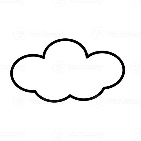 Clouds For Kids, Illustration For Kids, Cute Cloud, Small Clouds, Cloud Drawing, Simple Pictures, Sketches Simple, Clear Background, Simple Illustration