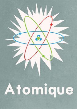 . Atom Illustration, Lab Poster, Atomic Age Design, Vintage Illustration Art, Limited Edition Giclee, Bold Typography, Illustration Vintage, Website Inspiration, European Designs