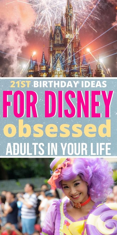 Gifts for Disney Lovers | Disney Obsessed gifts | Disney Drinker Gifts | Gifts for Disney Lovers who Love Drinking | 21st Disney Birthday Ideas | Disney Birthday Gift Ideas for Adults | The Best Adult Themed Disney Gifts | #drinking #dinsey #21stbirthdaygifts #birthdayideas #disneyworld Disney 21st Birthday Ideas, 21st Birthday Disney, Disney 21st Birthday, Disney Birthday Ideas, Adult Disney Party, Drunk Disney, Best 21st Birthday Gifts, Adventure Book Scrapbook, Gift Ideas For Adults