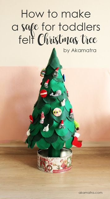 Real Tree Christmas, Felt Christmas Tree Toddler, Christmas Tree Dyi, Christmas Stocking Ideas, Diy Christmas Stocking, Popsicle Stick Christmas Crafts, Toddler Christmas Tree, Diy Felt Christmas Tree, Stocking Ideas