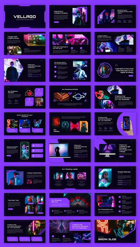 Cyberpunk and Game Google Slide Template. 33 Unique Slides. 1000+ Icons. Game Template Design, Gaming Presentation Design, Game Pitch Deck, Game Ppt Template, Game Presentation Design, Cyberpunk Template, Cyberpunk Website, Gaming Presentation, Gaming Moodboard