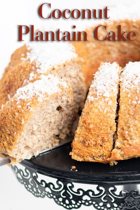 Plantain Upside Down Cake, Plantain Cake, Cupcakes Recipes, Make A Cake, Baked Goodies, Upside Down Cake, Recipe Video, Cake Flour, Shredded Coconut