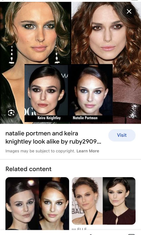 Total Twins! Kiera Knightly is an English actress, Natalie Portman is an Israeli-born American actress. Kiera Knightly Color Analysis, Natalie Portman Dior, Kiera Knightly, Miss Dior, Natalie Portman, English Actresses, Color Analysis, Season Colors, American Actress