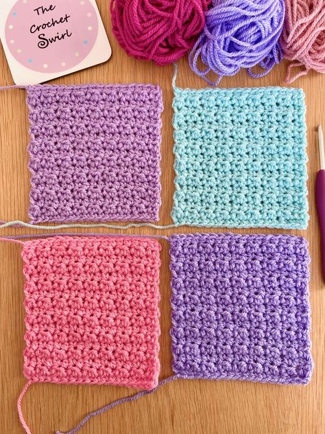 Group Crochet Projects, Crochet Scrap Yarn Projects Free Pattern Square Blanket, Crochet Blocks Free Pattern Squares, Crochet Squares Pattern Free Easy, Easy Crochet Granny Square Pattern Free, Scrap Yarn Crochet Projects, Crochet Swirl, Crafternoon Ideas, Crochet Patchwork Blanket