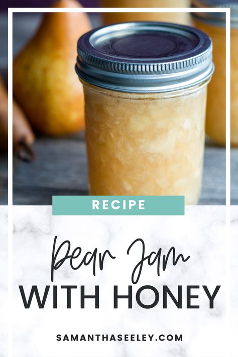 Low Sugar Jam, Pear Jam, Fall Soup Recipes, Chili Recipe Easy, Seasonal Treats, Fall Dinner, Seasonal Recipes, Jam Recipes, Food Prep