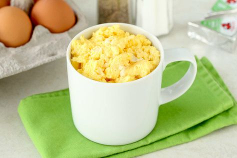 The Egg Mug Classic | Hungry Girl Eggs In A Mug, In A Mug Recipes, Laughing Cow Cheese, Best Eggs, Egg Mug, Hungry Girl Recipes, Recipe Builder, Cow Cheese, Veggie Chips