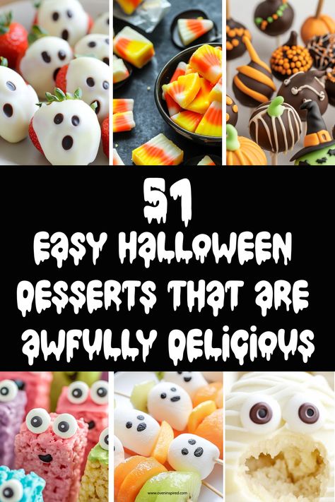 Halloween has always been my favorite holiday, not just because of the costumes and spooky decorations but because it’s the perfect excuse to whip up some deliciously creepy treats (oh, and have the best Halloween cocktails too!). I remember when I was a kid, my mom and I would spend the whole day in the […] Halloween Finger Desserts, Healthy Halloween Desserts, Easy Halloween Desserts, Ideas For Halloween Party, Kids Halloween Party Food, Delicious Halloween Desserts, Tailgate Treats, Healthy Desserts For Kids, Fun Halloween Desserts