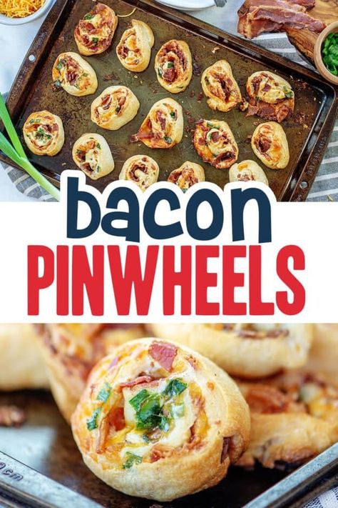 Bacon Pinwheels Recipe | Buns In My Oven Cheesy Pinwheels, Bacon Pinwheels, Bacon Ranch Pinwheels, Ranch Pinwheels, Bacon Snacks, Pinwheels Recipe, Buns In My Oven, Pumpkin Cream Cheese Pie, Bacon Roll