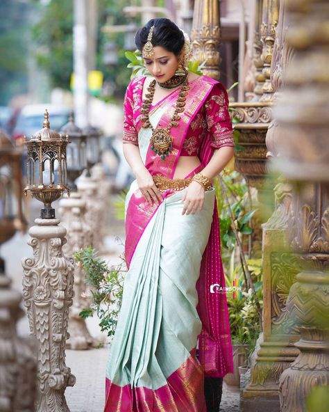 Ashika Ranganath in bridal wear photoshoot stills - South Indian Actress South Indian Wedding Saree, South Indian Bride Saree, Bridal Sarees South Indian, Indian Bridal Sarees, Lord Wallpapers, Shiva Lord, Wedding Saree Blouse Designs, Wedding Saree Collection, South Indian Sarees