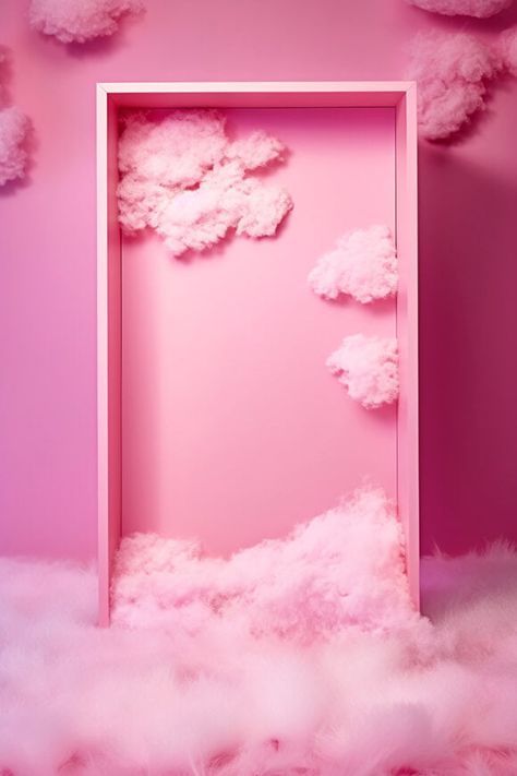 Pink Clouds Backdrop, Photoshoot Wall Backgrounds, Business Pink Aesthetic, Pink Photography Background, Digital Backdrops Free Photo Backgrounds, Birthday Photo Wall Backdrop, Salon Photo Backdrop Wall, Bright Pink Room, Homemade Backdrops