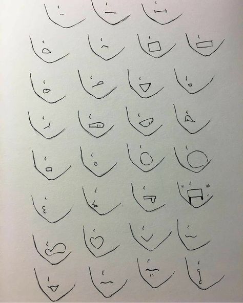 Anime Mouth Drawing, Bahasa Jepun, Mouth Drawing, Eye Drawing Tutorials, Creative Drawing Prompts, Art Tools Drawing, Sketches Tutorial, Easy Doodles Drawings, Easy Drawings Sketches