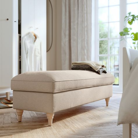 Upholstered bench living room