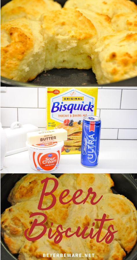 Easy Drop Biscuit Recipe, Bisquick Drop Biscuits, Baked Mostaccioli Recipe, Drop Biscuit Recipe, Beer Biscuits, Bisquick Biscuits, Easy Drop Biscuits, Drop Biscuits Recipe, Homemade Biscuits Recipe