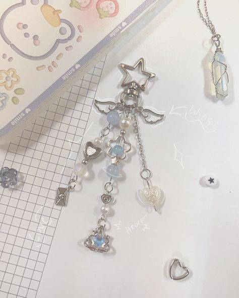 An essential accessory that fulfills all of your "keychain needs". Sold Out Aesthetic, Cute Acrylic Keychains, Aesthetic List Ideas, Keychain Inspo Aesthetic, Easy Keychains Diy, Mitsuri Keychain, Decoden Keychain, Cute Items To Buy, Key Chains Diy Handmade