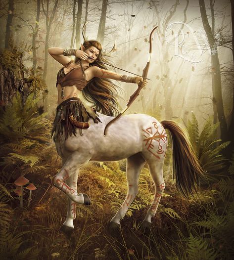 beautiful female centaur greek mythology fantasy art by enchanted whispers art Fantasy Centaur Art, Centauress Art, Female Centaur Art, Female Centaur Oc, Woman With Bow And Arrow, Centaur Greek Mythology, Centaur Aesthetic, Centaur Tattoo, Sagittarius Female