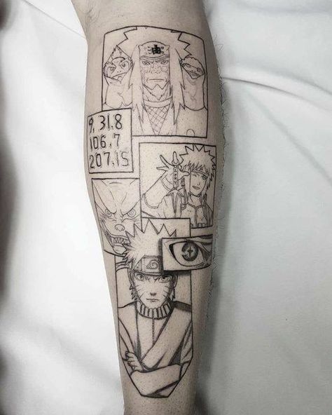 Jiraya Tattoo Ideas, Toad Sage, Naruto Tattoo Ideas, Tato Naruto, Family First Tattoo, Mangas Tattoo, Comic Tattoo, Elements Tattoo, Darkest Hour