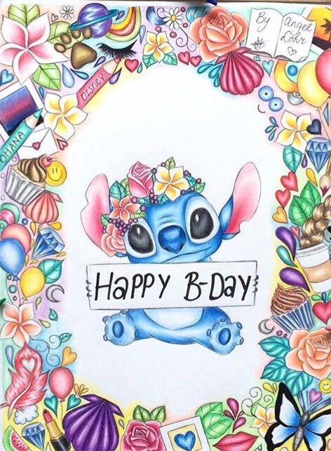 Looking For Love Quotes, Happy Birthday Drawings, Lilo And Stitch Quotes, Stitch Quote, Cute Disney Drawings, Lilo Y Stitch, Stitch Drawing, Lilo Et Stitch, Happy Pictures