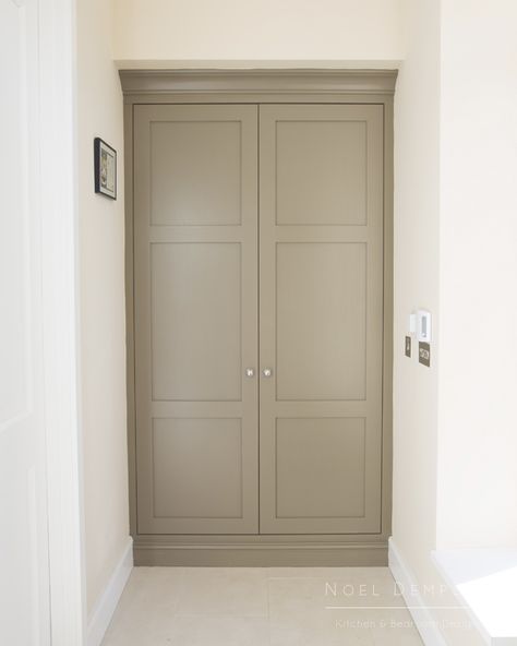 Entrance storage. Entrance Storage, Hallway Cupboards, Alcove Cupboards, Airing Cupboard, Hall Cupboard, Porch Storage, Bespoke Kitchen Design, Hallway Storage, Boot Room