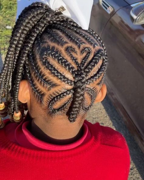 Braids Of Fashion LLC’s Instagram profile post: “💞🦋Butterflies🦋💞 Medium Braids + Designs #dallasbraids #braidideas #braider #braidinspo #butterfly #dfwbraider #kidsstyle #beautiful…” Butterfly Braids For Kids, Butterfly Braid Design, Spider Braids, Star Braids, Starburst Braid, Braided Butterfly, Braids Designs, Kids Cornrows, Medium Braids