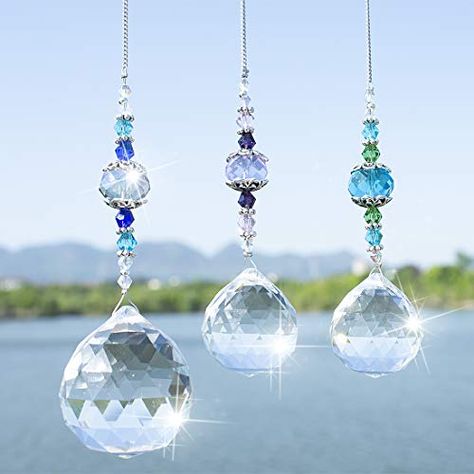 Crystal Suncatchers Diy, Rainbow Window, Rainbow Maker, Hanging Crystals, Crystal Ornament, Crystal Prisms, Crystal Suncatchers, Prisms, Hanging Pendants