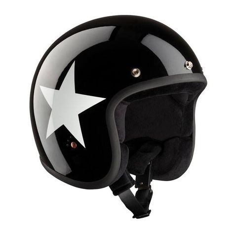 H Open Face Motorcycle Helmets, Biker Helmets, Motorcycle Store, Motos Harley, Motos Honda, Open Face Helmets, Star Black, Open Face, Helmet Design