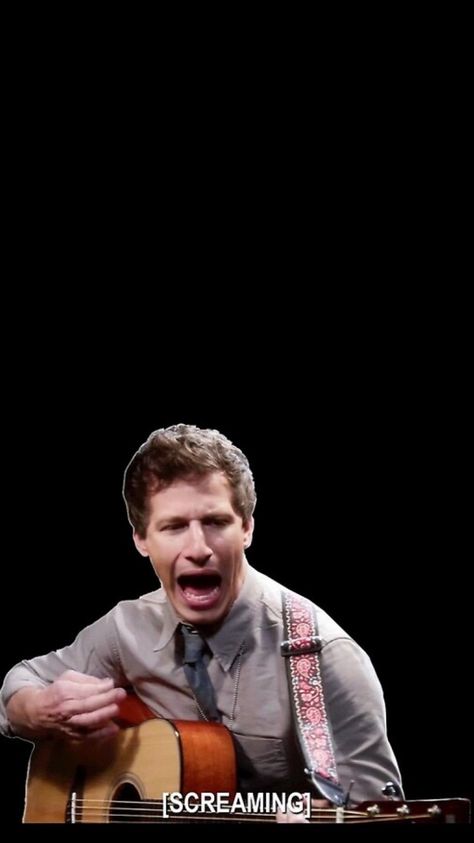 peralta screaming with a guitar wallpaper Brooklyn Nine Nine Funny Wallpaper, Brooklyn Nine Nine Wallpaper Iphone, Broklyn99 Wallpaper, Jake Peralta Mafia, Jake Peralta Wallpaper, Andy Samberg Wallpaper, Brooklyn Nine Nine Wallpaper, Brooklyn 99 Wallpapers, B99 Wallpaper