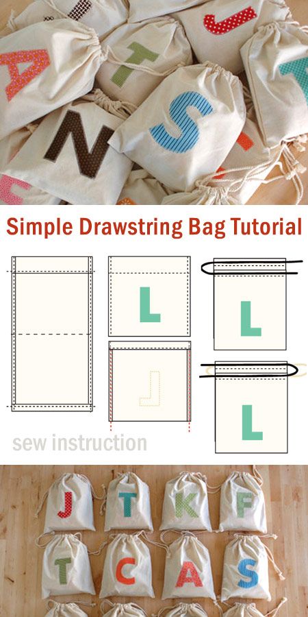 How To Make Goodie Bags, What Can I Sew To Sell, Diy Cloth Gift Bags, Drawstring Bags Diy, Easy Draw String Bag, Diy Pouch Bag Drawstring, Small Drawstring Bag Diy, Simple Drawstring Bag Pattern, Simple Drawstring Bag Diy