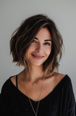 Shattered Collarbone Bob, Shattered Bob Haircut, Shatter Bob Haircut, Razor Cut Bob For Fine Hair, Stepped Bob, Shattered Bob Medium, Razor Cut Bob For Fine Hair Short, Short Bob Hairstyles For Fine Hair 2024, 2024 Bob Hair Trends