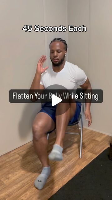 Ab Chair Exercises, Chair Abs Workout At Home, Flat Belly Workout Fast, Chair Exercises For Belly, Chair Workout Exercises, Belly Pooch Workout, Seated Exercises, Chair Exercises, Abs And Cardio Workout