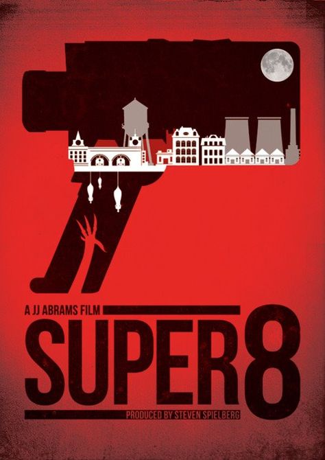 Super 8 Super 8 Movie, Movie Nerd, Film Posters Art, Best Movie Posters, Minimalist Movie Poster, Minimal Movie Posters, Movie Posters Design, Cinema Posters, Super 8