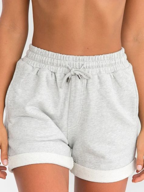 Summer Sweatpants, Ripped Denim Shorts, Sweatpants Shorts, Comfy Shorts, Lounge Shorts, Loungewear Set, Ripped Denim, Teen Fashion Outfits, Comfy Outfits