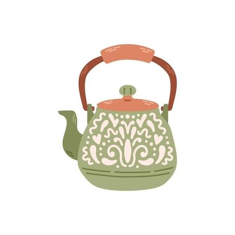 Teabag Illustration, Tea Illustration Art, Cup Of Tea Illustration, Tea Pot Illustration, Background For Website, Teapot Drawing, Teapot Illustration, Website Animation, Tea Branding