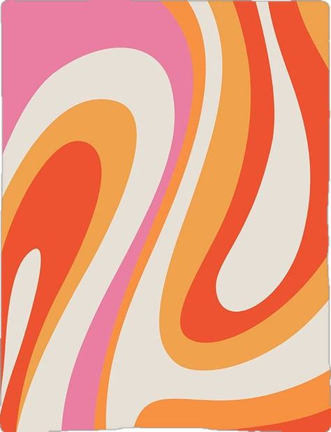 Pink Orange Yellow Decor, Orange And Pink Interior, 70s Bar, Pink And Orange Wall Art, Posters For Wall, Haus And Hues, Trendy Posters, Eclectic Wall Decor, Colorful Posters