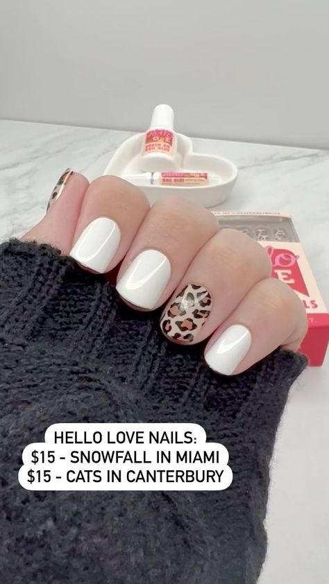 Hello Love Nails, Opi Neutral, Rachel Platten, Animal Print Nails Art, Mixed Mani, Hello Love, Print Nails, Leopard Nails, Nails White