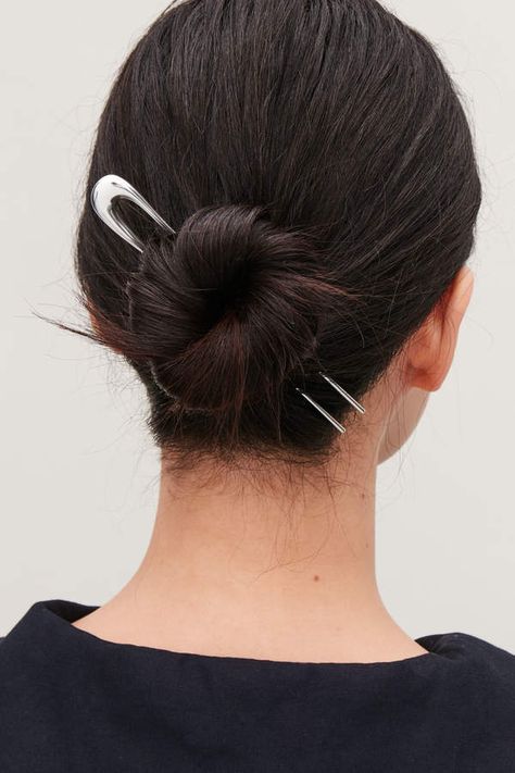 Simple additions to classic looks make any hairstyle chic #ad #hair #bun #hairpin Blond Rose, Shag Haircut, Trending Hairstyles, Hair Long, Hair Sticks, Hair Pin, Silver Hair, Looks Style, Pretty Hairstyles