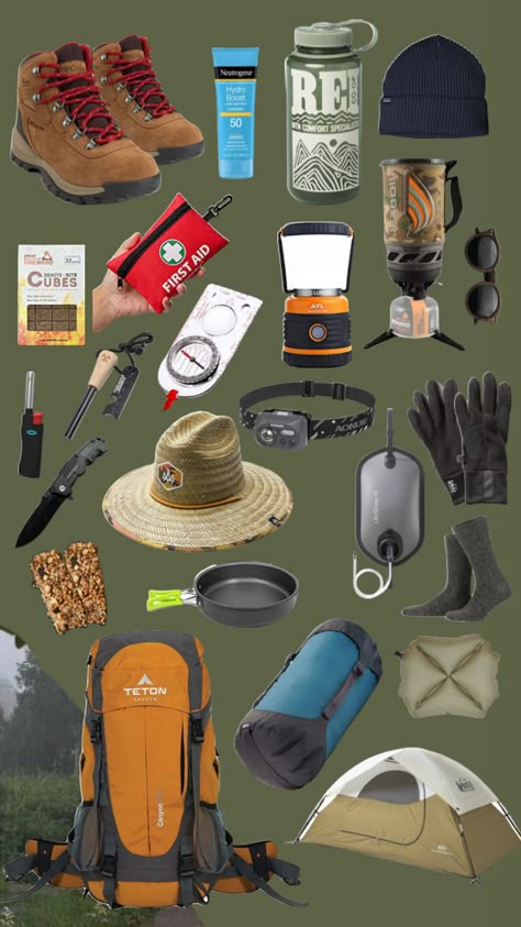 Summer Camp Aesthetic, Camping Gear Survival, Camping Aesthetic, Hiking Essentials, Nature Hikes, Road Trip Planning, National Parks Trip, Camping Backpack, Camping Survival