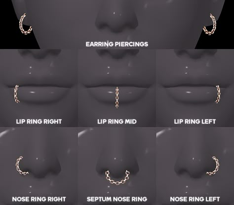 Sims 4 Cc Woman Accessories, Sims 4 Cc Ear Rings Patreon, Sims 4 Cc Accessories Piercing, Piercing The Sims 4, Sims Piercings, Sims 4 Cc Nose Ring, Sims4 Jewelry, Chain Piercing, Sims Accessories