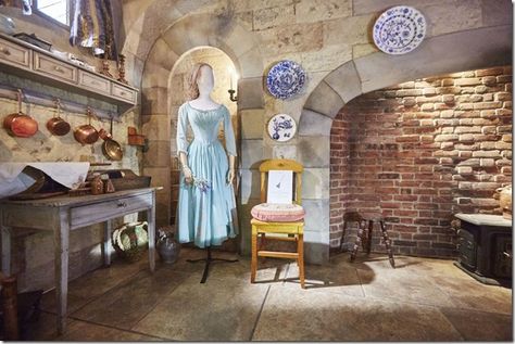 Cinderella House, Cinderella Bedroom, Live Action Cinderella, Cinderella Live Action, Storybook House, Cinderella 2015, Berlin Film Festival, Wooden Table And Chairs, Cinderella Costume