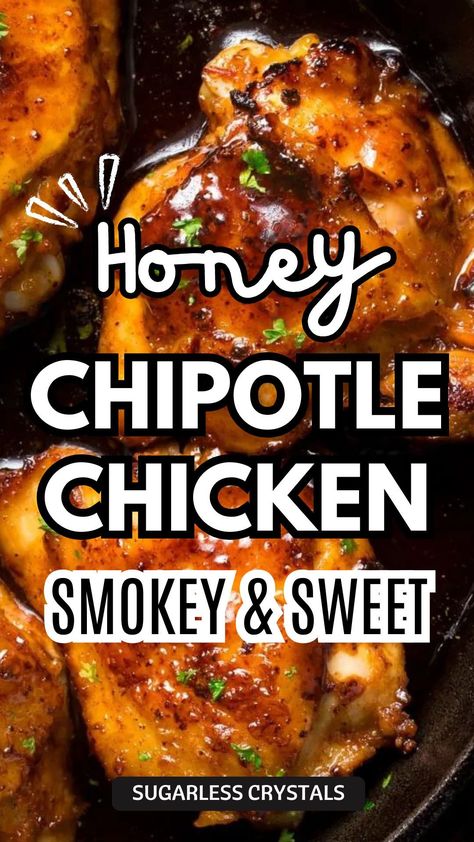 Honey Chipotle Chicken Marinade, Copycat Chilis Honey Chipotle Chicken, Honey Chipotle Chicken Rice Bowl, Chili Honey Chicken, Healthy Fakeaway, Honey Chipotle Chicken Tacos, Chipotle Chicken Thighs, Quick And Easy Chicken Dinner, Chipotle Chicken Marinade