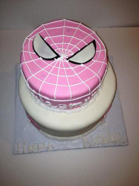 spider girl - Cake by tasteeconfections Spidergirl Cake, Girl Superhero Cake, Supergirl Cakes, Girl Spiderman, Supergirl Birthday, Superhero Cakes, Spider Cake, Spiderman Birthday Cake, Rainbow Treats