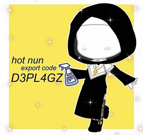 Gacha Nun Outfit, Gacha Club Nun Outfit, Nun Gacha Club, Nun Outfit, Minecraft Skins Aesthetic, Chibi Eyes, Outfit Gacha, Disney Princess Funny, Gacha Clothes