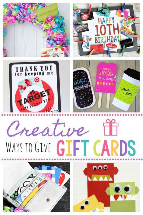 Creative Ways to Give Gift Cards-Fun DIY Gift Card Giving Ideas #giftcards #giftcardideas #gifts Gift Card Ideas For Birthdays Friends, Hobby Lobby Gift Card Ideas, Diy Giftcards Ideas Birthday, How To Give Gift Cards Ideas Creative Birthday, Gift Card Presentation Teacher, Candy And Gift Card Ideas, Birthday Gift Card Holder Diy Cute Ideas, Sephora Gift Card Ideas, Diy Gift Card Holder Ideas Birthday